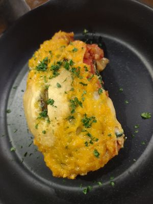 Eggplant lasagna 🍆 🍛 was just ok at Veganerie - Nana in Bangkok