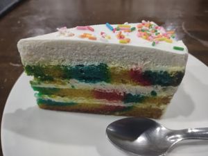 Confetti cake 🎂🎊😋 at Veganerie - Nana in Bangkok