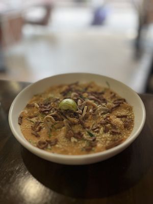 Tomyam mac and cheese  at Veganerie - Nana in Bangkok