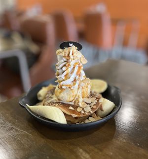 Butterscotch Hotcakes  at Veganerie - Nana in Bangkok