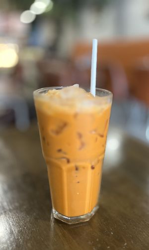 Milky thai tea iced  at Veganerie - Nana in Bangkok