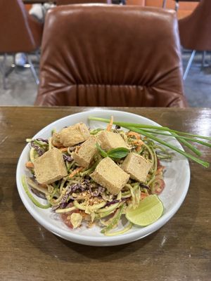 Pad Thai with tofu   at Veganerie - Nana in Bangkok