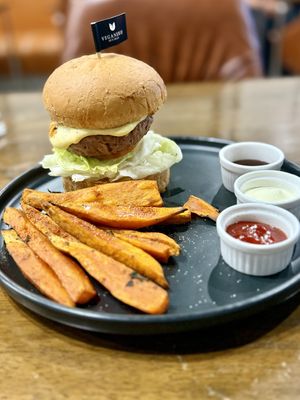 Beyond burger  at Veganerie - Nana in Bangkok