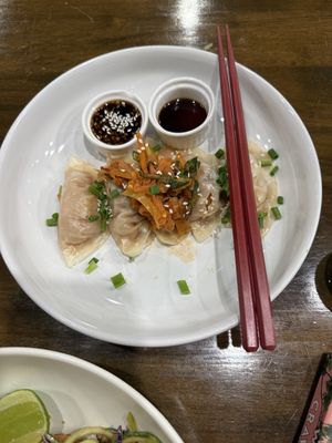 kimchi dumplings  at Veganerie - Nana in Bangkok