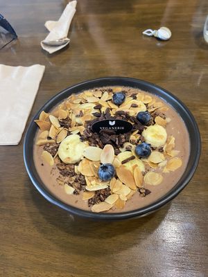 Chocolate smoothie bowl at Veganerie - Nana in Bangkok