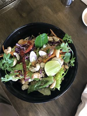 Crunchy Thai Quinoa Salad Bowl at Veganerie - Nana in Bangkok