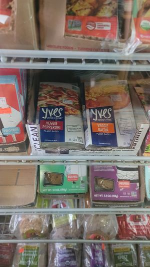 Vegan pepperoni at The Good Earth Natural Foods in Indianapolis