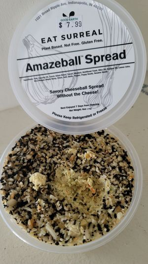 Local vegan cheese spread from local vegan vendor at The Good Earth Natural Foods in Indianapolis
