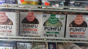 Pumpkin seed tofu at The Good Earth Natural Foods in Indianapolis