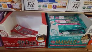 Vegan snickers (jokerz) vegan almond joy (mahalo) at The Good Earth Natural Foods in Indianapolis