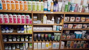 Hair supplies at The Good Earth Natural Foods in Indianapolis