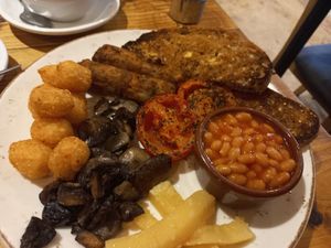 Vegan brekkie at The Hart of Hartford in Hartford