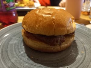 Kids' vegan sausage bap at The Hart of Hartford in Hartford