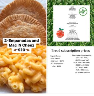 Friday lunch special ……
2- GF and Vegan 
empanadas & 
Mac N Cheez…$10!!!! 
👉🏾👉🏾👉🏾👉🏾$10👈🏾👈🏾👈🏾👈🏾 at Happy Soul in Palmetto