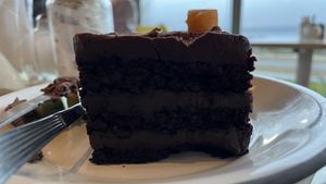 chocolate cake  at Maleza in San Carlos De Bariloche