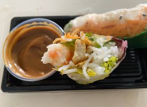 S6 - spring rolls with vegan shrimp  at Viet Next Door in Berlin