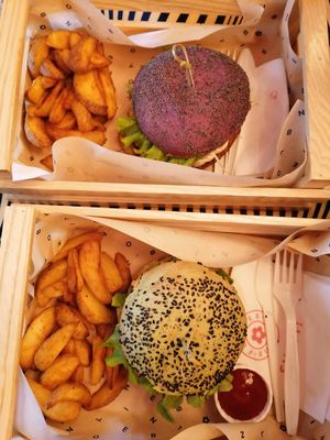 Jungle Burger and Flower Burger at Flower Burger in Rome