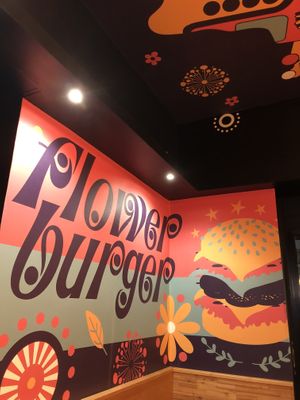 Interior  at Flower Burger in Rome