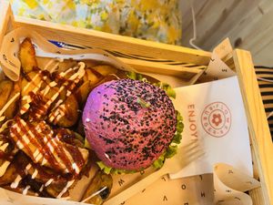   at Flower Burger in Rome