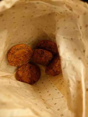 Meat balls at Flower Burger in Rome