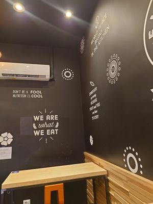 Inside at Flower Burger in Rome