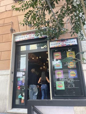   at Flower Burger in Rome