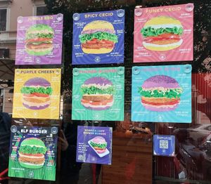 Vetrina #Veganuary at Flower Burger in Rome