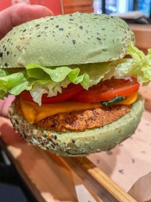 Jungle BBQ burger  at Flower Burger in Rome