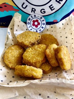 Flower nuggets  at Flower Burger in Rome