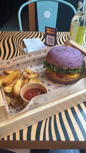 The „Flower Burger"  at Flower Burger in Rome