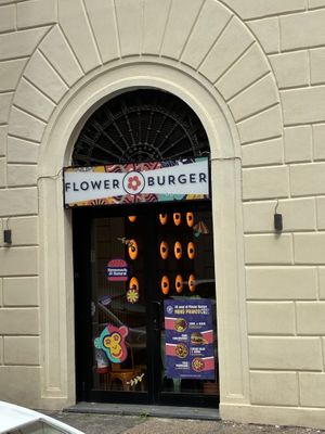   at Flower Burger in Rome