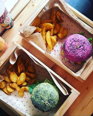 Menu at Flower Burger in Rome