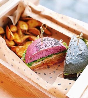 Menu shared at Flower Burger in Rome