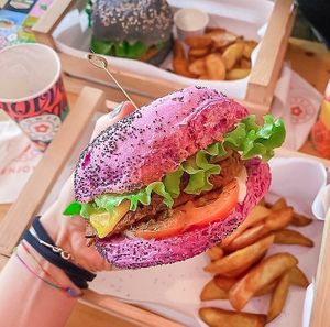 Menu at Flower Burger in Rome