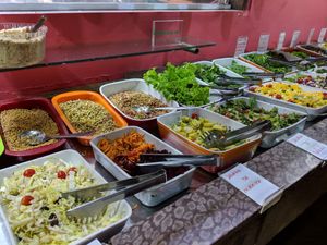 Cold buffet at Refeitorio Organico in Rio De Janeiro