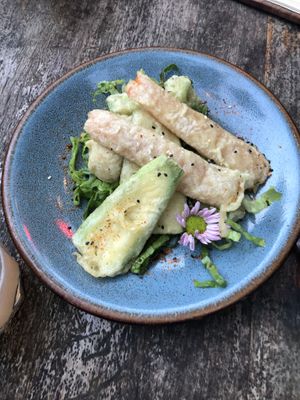 Vegetable tempura  at Noru in Bacalar