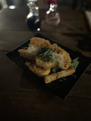 Tempura vegetables   at Noru in Bacalar