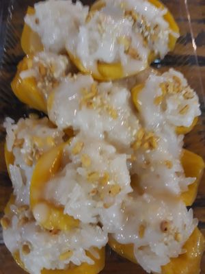 Jackfruit sticky rice at Thai Dessert Stall in Koh Phangan