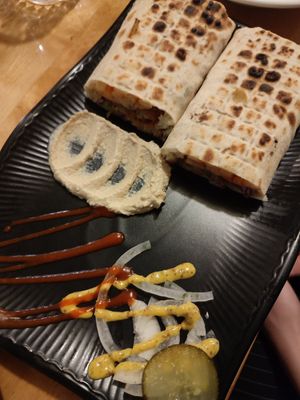 Falafel wrap at Asalam Restaurant in Jeju