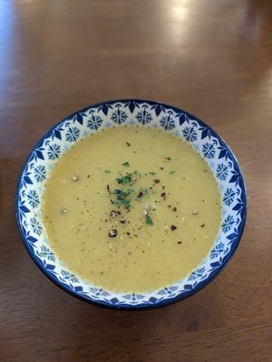 Lentil soup at Asalam Restaurant in Jeju