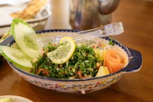 tabbouleh at Asalam Restaurant in Jeju