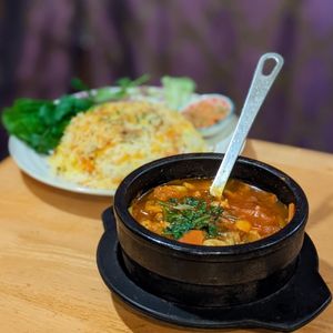 Vegan Mushroom Kalaya at Asalam Restaurant in Jeju