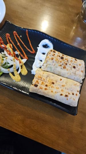 Falafel wrap at Asalam Restaurant in Jeju