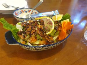 Fattoush salad 4/10 at Asalam Restaurant in Jeju
