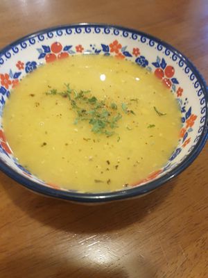 Free lentil soup 5/10 at Asalam Restaurant in Jeju