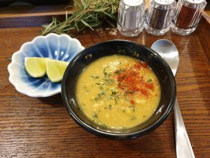 Lentil soup at Asalam Restaurant in Jeju