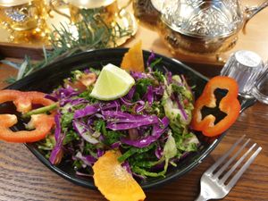 Arabic salad at Asalam Restaurant in Jeju