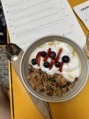 Vegan yogurt  at Anana in Athens
