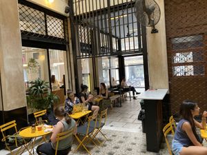 Seating at Anana in Athens