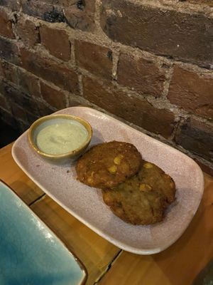 Corn Tikki  at Baboo Ji in Southampton